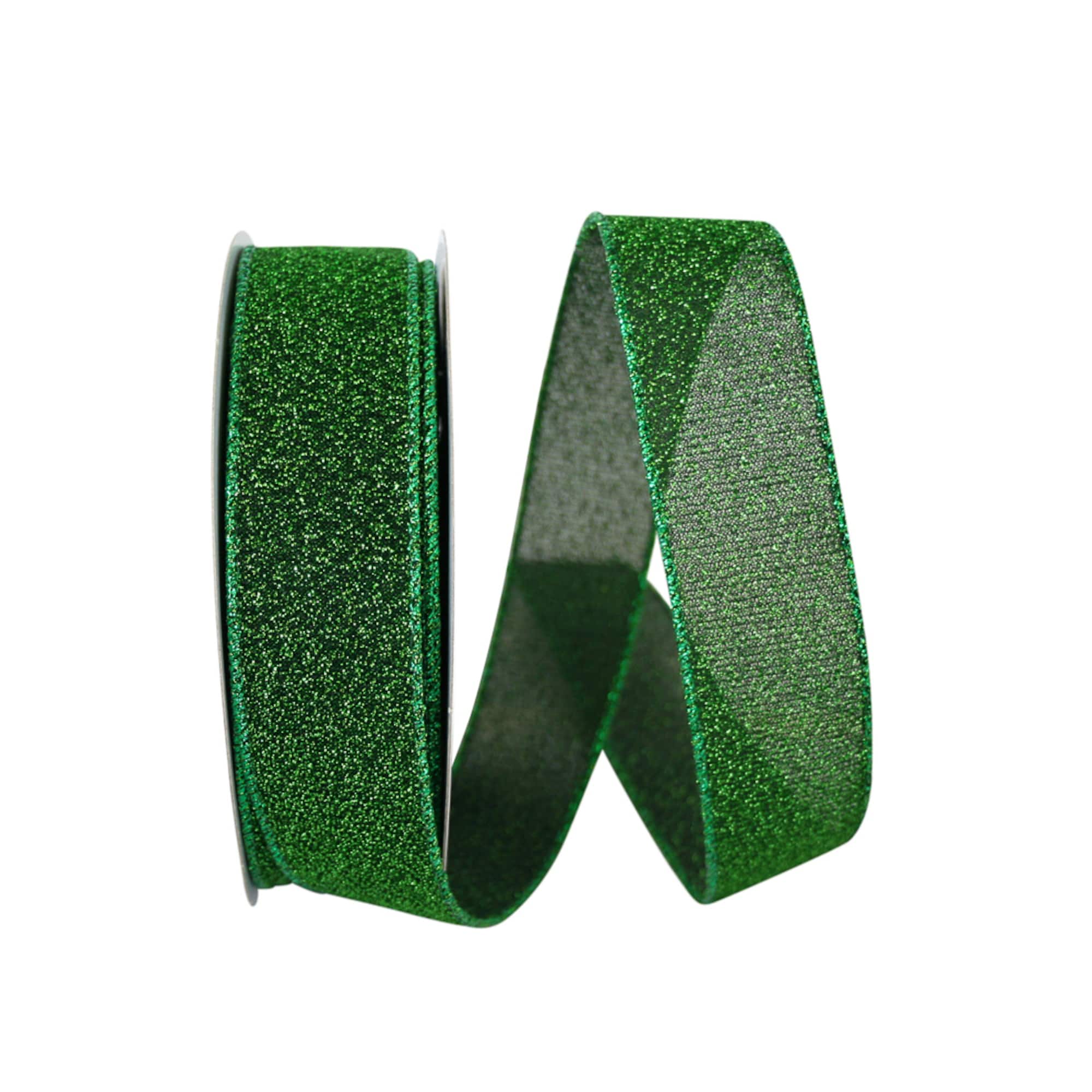 JAM Paper 1.5" x 20yd. Sparkle Glimmer Radiance Wired Ribbon